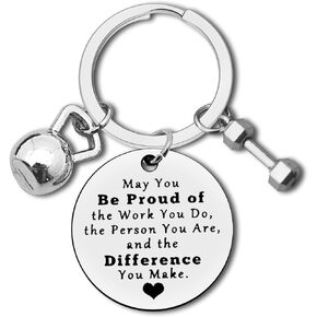 Fitness Instructor Gift Appreciation Gift Keychain Thank You Gift for Fitness Coach Workout Coach Fitness Trainer Gift Personal Trainer Bodybuilder Gym Workout Gift Employee Coworker Retirement Gift