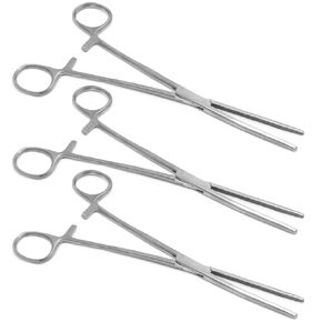 3-Piece Straight 12" Fishing Hemostatic Forceps Set - Stainless Steel Locking Tweezer Clamps - Ideal Hemostats for Nurses, Fishing Forceps, Crafts and Hobby