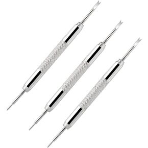 Professional Watch Pins Removal Tool，3 Pack Stainless Steel Double-Ended Watch Spring Bar Tool Watch Band Adjustment Tool Kit for Watch Repair Fix Replacement Sizing