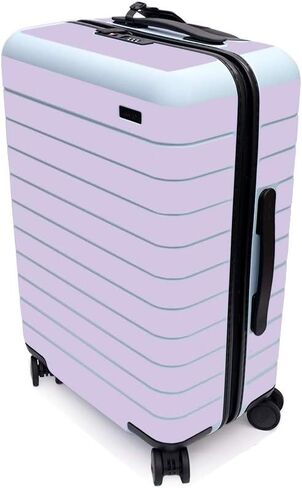 MightySkins Skin for Away The Bigger Carry-On Suitcase - Solid Lilac | Protective, Durable, and Unique Vinyl Decal wrap Cover | Easy to Apply, Remove, and Change Styles | Made in The USA in Saudi Arabia