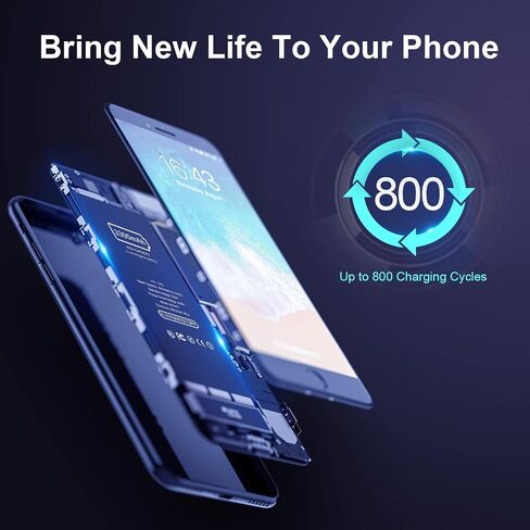 بطارية بديلة لهاتف iPhone 7، دورة 0 جديدة ذات سعة عالية للطراز A1660 A1778 A1779 مع مجموعة أدوات إصلاح كاملة وتعليمات in Kuwait