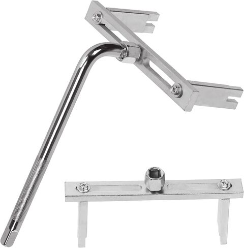 Swpeet 2Pcs Fuel Pump Removal Tool Kit, Fuel Tank Cover Lid Remove, Fuel Pump Module Spanner Wrench, Adjustable Wrench Spanner with 1/2" Adapter in Saudi Arabia