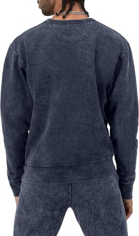 Champion Men'S Sweatshirt, Mineral Dye Graphic Crewneck Sweatshirt, Men'S Pullover Sweatshirt in Saudi Arabia