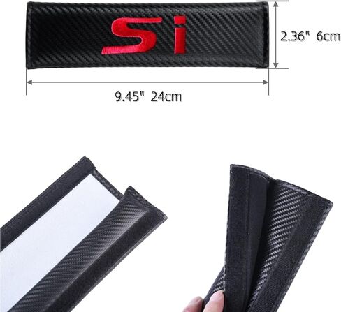 2Pcs Carbon Fiber Leather Seat Belt Cushions Shoulder Pad Soft for Accord Accessories, Embroidered Accord Logo Car Seat Belt Pads Safety Belt Cover Pad More Comfortable Driving in Saudi Arabia