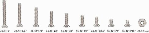280 قطعة #4-40 UNC الفولاذ المقاوم للصدأ شقة رئيس غاطسة عرافة المقبس غطاء البراغي مسامير المكسرات مجموعة متنوعة-#4-40x 3/16 "1/4" 5/16 "3/8" 1/2" 5/8" 3/ 4 "7/8" 1" in Kuwait
