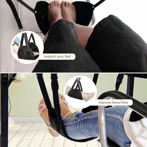 Travel in Comfort with Our Airplane Footrest - Must Have Travel Essentials for Flying, No Clashing Foot Hammock & Portable Plane Leg Rest,Including Travel Pillows for Sleeping Airplane in Saudi Arabia