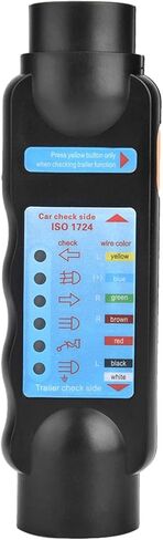 جهاز اختبار التوصيل الدائري للمقطورة بـ 7 اتجاهات، دائرة سلك الضوء لقطر المقطورة 12 فولت، موصل قابس اختبار الأسلاك الزرقاء، أداة تشخيص أسلاك وصلة المقطورة للشاحنات والمعسكرات الترفيهية (قابس الاتحاد الأوروبي) in Kuwait