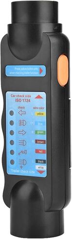 جهاز اختبار التوصيل الدائري للمقطورة بـ 7 اتجاهات، دائرة سلك الضوء لقطر المقطورة 12 فولت، موصل قابس اختبار الأسلاك الزرقاء، أداة تشخيص أسلاك وصلة المقطورة للشاحنات والمعسكرات الترفيهية (قابس الاتحاد الأوروبي) in Kuwait