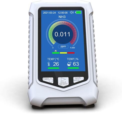 Portable Ammonia Gas Detector, Handheld NH3 Meter, NH3/ Temperature/Humidity Monitor, Ammonia Analyzer, Gas Monitor, Air Quality Monitor in Kuwait
