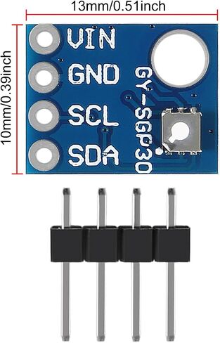 GY-SGP30 Air Measurement Gas Sensor Module Multi-Pixel Gas Sensor TVOC/eCO2 Air Quality Formaldehyde Carbon Dioxide Detector Tester for Indoor Air Quality Monitoring in Saudi Arabia