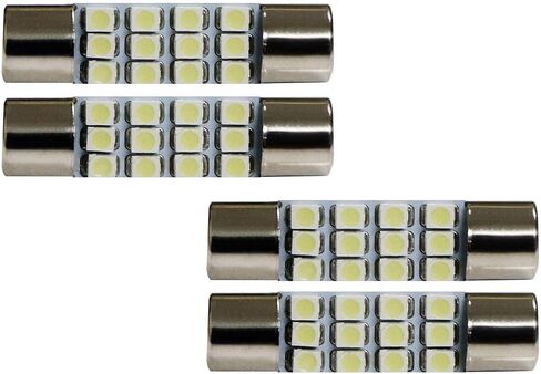 iJDMTOY Xenon White 12-SMD 578 579 572 211-2 212-2 214-2 Replacement Bulbs Compatible With Car Interior Map Dome Cargo Area Lights in Saudi Arabia