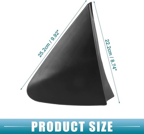 Front Left Door Mirror Corner Fender Triangle Cover Trim No.60118-0D100 Rearview Triangle Trim Panel for Toyota Yaris 2007-2011 Plastic Black in Saudi Arabia