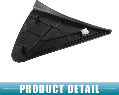 Front Left Door Mirror Corner Fender Triangle Cover Trim No.60118-0D100 Rearview Triangle Trim Panel for Toyota Yaris 2007-2011 Plastic Black in Saudi Arabia