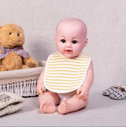 مجموعة من 6 مرايل أطفال من القطن المقاوم للماء من REBE & CO للفتيات والأولاد من أجل تناول الطعام مع أزرار كبس ومرايل التسنين ومرايل التغذية ودش الطفل حديث الولادة (الزرافة) in Kuwait