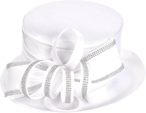 قبعات كنتاكي ديربي للنساء لحفلات الكنيسة وقبعة الزفاف مع حجر الراين in Kuwait