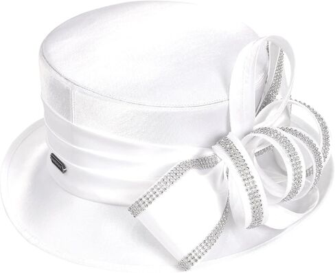 قبعات كنتاكي ديربي للنساء لحفلات الكنيسة وقبعة الزفاف مع حجر الراين in Kuwait