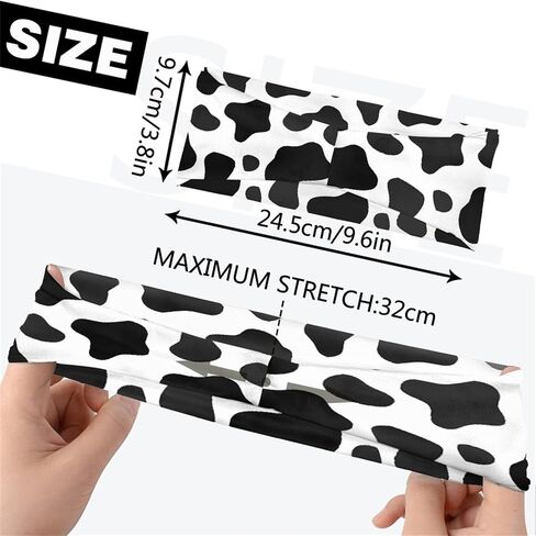 Women's Print Sports Headbands, Lightweight Breathable Non Slip Hairband Casual Sweatband for Hiking Running in Saudi Arabia