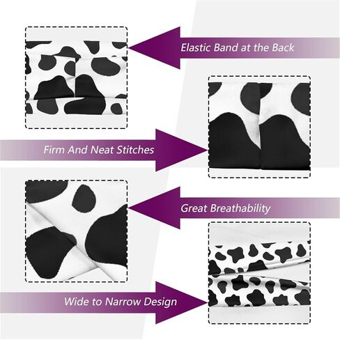 Women's Print Sports Headbands, Lightweight Breathable Non Slip Hairband Casual Sweatband for Hiking Running in Saudi Arabia