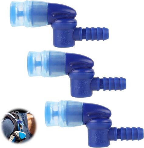 3pcs Bite Valve Replacement for Camelbak, Mouthpiece Replacement for Camelbak Hydration Pack Valve Replacement Parts for Camelbak & Osprey Hydration Bladder (Blue) in Saudi Arabia