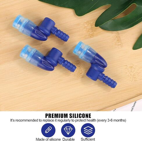 3pcs Bite Valve Replacement for Camelbak, Mouthpiece Replacement for Camelbak Hydration Pack Valve Replacement Parts for Camelbak & Osprey Hydration Bladder (Blue) in Saudi Arabia