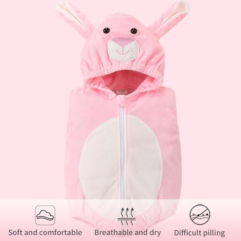 MICHLEY Unisex Baby Animal Hooded Romper Halloween Christmas Outfits for 0-24 Months in Kuwait