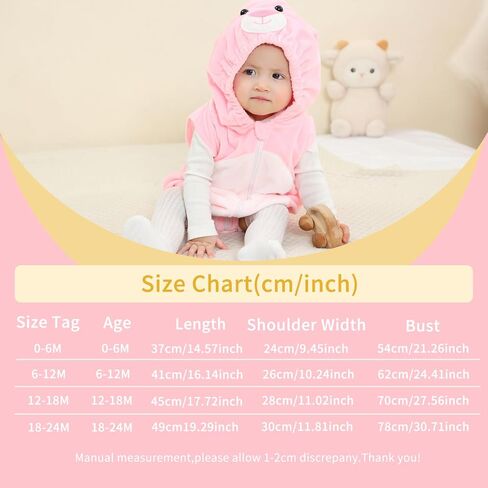 MICHLEY Unisex Baby Animal Hooded Romper Halloween Christmas Outfits for 0-24 Months in Kuwait