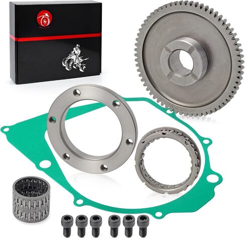 Starter Clutch+One Way Bearing+Gear Idler Kit For YAMAHA 1987-2014 Raptor Warrior Big Bear Moto 4 350 YFM350 1994-1998 Kodiak 400 in Saudi Arabia