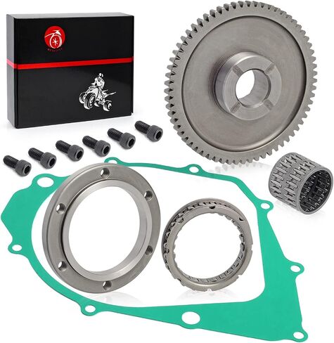 Starter Clutch+One Way Bearing+Gear Idler Kit For YAMAHA 1987-2014 Raptor Warrior Big Bear Moto 4 350 YFM350 1994-1998 Kodiak 400 in Saudi Arabia
