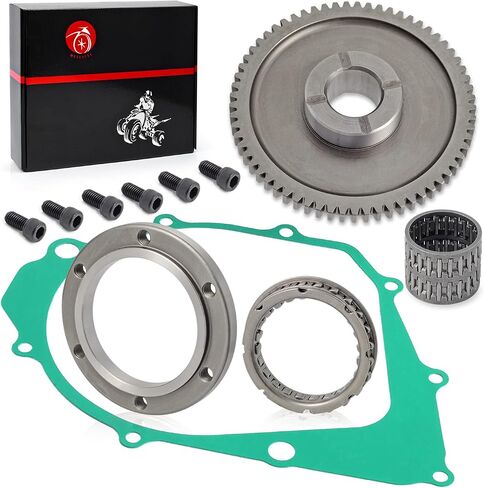 Starter Clutch+One Way Bearing+Gear Idler Kit For YAMAHA 1987-2014 Raptor Warrior Big Bear Moto 4 350 YFM350 1994-1998 Kodiak 400 in Saudi Arabia