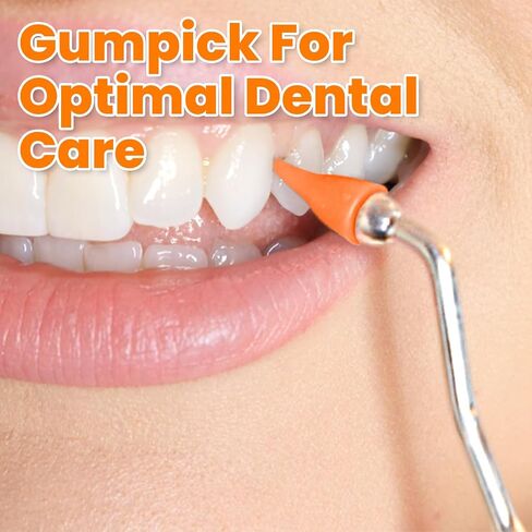 Gum Stimulator with Rubber Tip Refills - Premium Aluminum Designed Gum & Teeth Massager Stimulator - Effectively Remove Plaque & Prevent Gingivitis (4 Soft & 6 Normal Tips Included) - Green in Saudi Arabia