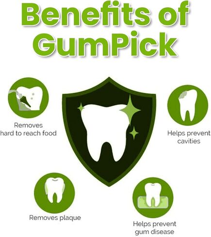 Gum Stimulator with Rubber Tip Refills - Premium Aluminum Designed Gum & Teeth Massager Stimulator - Effectively Remove Plaque & Prevent Gingivitis (4 Soft & 6 Normal Tips Included) - Green in Saudi Arabia