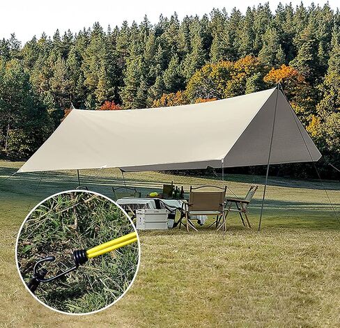 Bungee Cords Heavy Duty Outdoor by Garloy,10 Pcs Mini Bungee Cords with Hooks,8 Inch Durable Rubber Canopy Ties Ideal for Tarps Tents Wire Racks and other Camping Accessories in Saudi Arabia