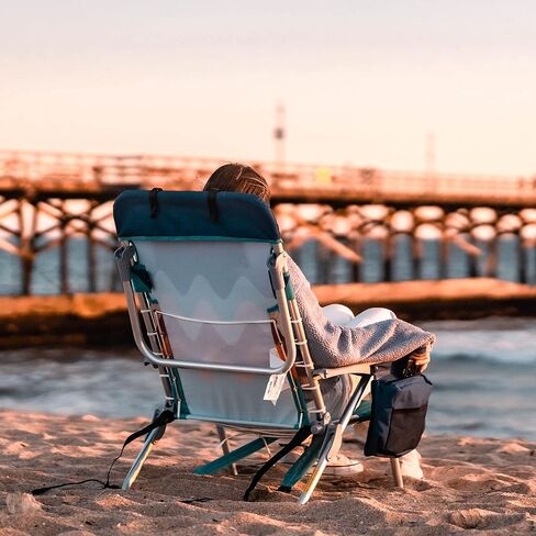 LET'S CAMP Backpack Beach Chair Set of 2, 4-Position Classic Lay Flat in Kuwait