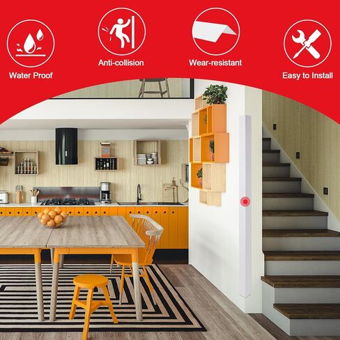 Wall Corner Protector, 2PCS Self Adhesive Corner Guards for Walls Edge Protector, 1.57''W PVC Wall Corner Stairs Baby Guard Edge Protector (35.5 in) in Saudi Arabia