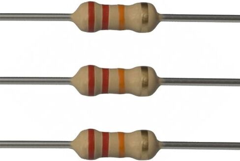 ILELEC - 22K ohm Resistor (100pcs) 1/4w (0.25Watt) ±1% Tolerance Metal Film Fixed Resistor in Kuwait