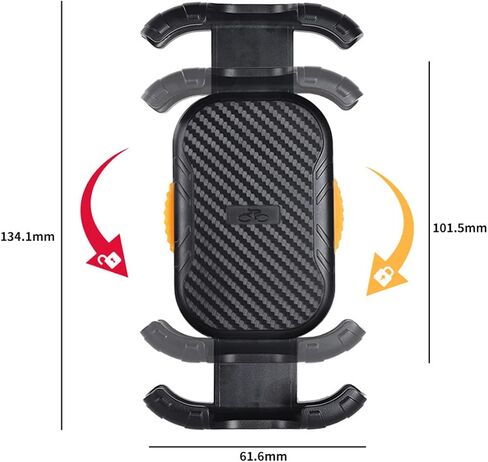 Bike Handlebar Phone Holder, Motorcycle Phone Mount Motorcycle Handlebar Cell Phone Clamp, Scooter Phone Clip for iPhone 11/12/13/14 Series ， and More 4.7" - 6.8" Cellphone (MB4-Black) in Saudi Arabia