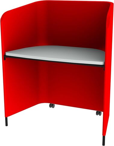Learniture Gray Workstation Privacy Carrel Study أو Work Pod in Kuwait