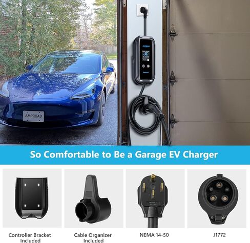 iFlow P7 EV Charger, 32Amp Level 2 for Portable & Wall Charger, WiFi Enabled Adjustable & Universal EVSE(NEMA 14-50 Plug, 23 Ft Cable) in Saudi Arabia