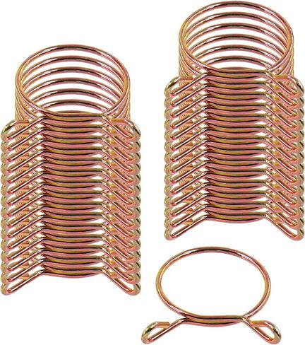Glarks 30Pcs 33MM Fuel Line Hose Clamps Tube Spring Clips Clamps Set for Auto Motorcycle (33MM) in Saudi Arabia