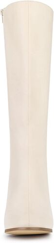 Allegra K Women's Round Toe Zip Block Heels Knee High Boots in Saudi Arabia