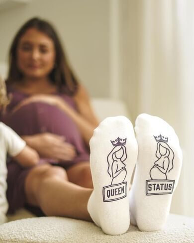 Kindred Bravely Labor and Delivery Inspirational Fun Non Skid Socks for Maternity and Pregnancy in Kuwait