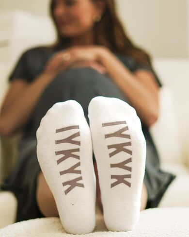 Kindred Bravely Labor and Delivery Inspirational Fun Non Skid Socks for Maternity and Pregnancy in Saudi Arabia