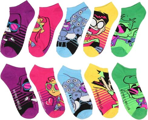 Teen Titans Go! To The Movies Cool Character Ankle Socks 5 PK for Men and Women in Saudi Arabia