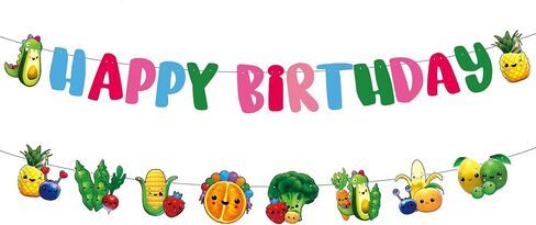 لافتة عيد ميلاد فاكهة حسية من Hey One Bear، زينة لحفلات عيد الميلاد الأول، إكليل الفاكهة الحسية للأطفال الصغار|البنات in Kuwait