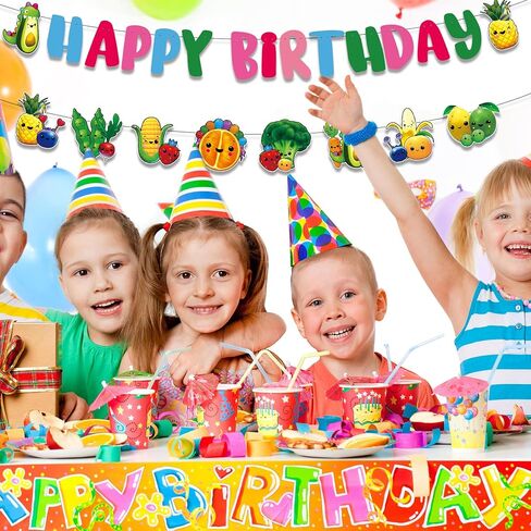 لافتة عيد ميلاد فاكهة حسية من Hey One Bear، زينة لحفلات عيد الميلاد الأول، إكليل الفاكهة الحسية للأطفال الصغار|البنات in Kuwait