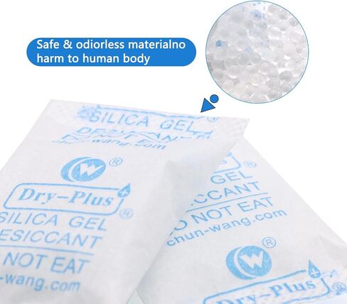 Silica Gel Packets 50 Packs 5 Gram Desiccant Packs for Moisture Control Desiccant Packs for Storage Dry Bags for Electronics Jewelry Shoes Boxes Dryer (50) in Saudi Arabia