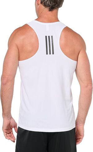 تيشيرت أديداس Own The Run بدون أكمام للرجال، أبيض، 3X-Large in Saudi Arabia