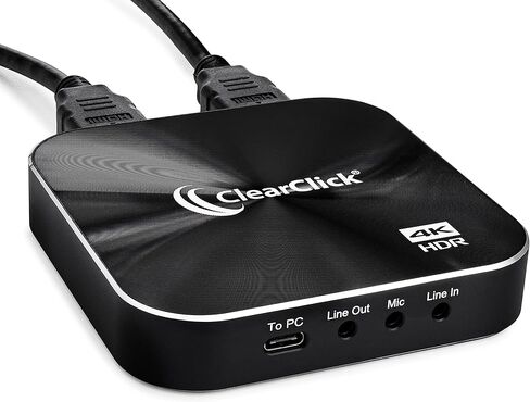 ClearClick 4K HD Video Capture Box Ultimate (إصدار USB) - التسجيل والبث المباشر 4K30 أو 1080P من أنظمة الألعاب 4K60 HDR HDMI وكاميرات الفيديو وDSLRs in Kuwait