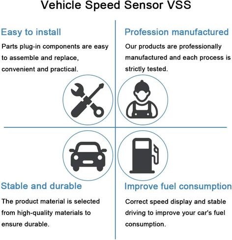 ECCPP Vehicle Transmission Speed Sensor fit for 2001-2002 for Acura MDX,2001-2003 for Acura TL,2001-2004 for Honda Civic,2002-2004 for Honda CR-V,2002-2004 for Honda Odyssey in Saudi Arabia