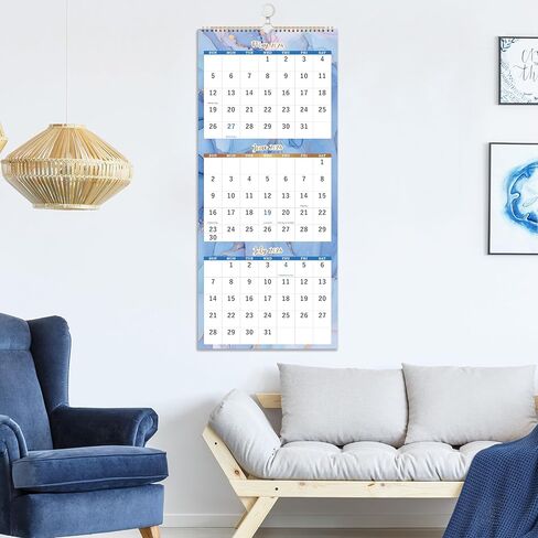 تقويم حائط 2024-2025 - تقويم 3 أشهر عرض 2024-2025 (مطوي في شهر)، أبريل 2024 - يوليو 2025، 11 بوصة × 26 بوصة، 2024-2025 تقويم عمودي in Kuwait